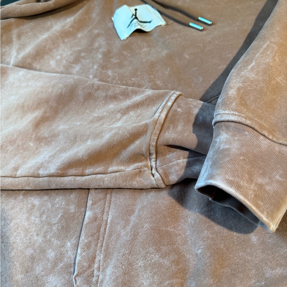 Jordan Flight Hoodie, Mineral Clay + White, Men’s Small - Picture 3 of 5
